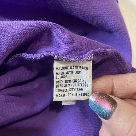 Polo Ralph Lauren Short Sleeve Purple Polo Shirt Men's Size Medium Yellow Pony - Picture 6 of 7